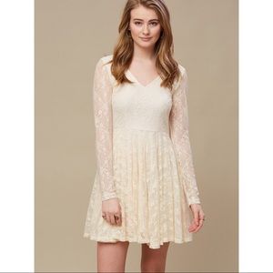 Altar’d State Lace & Bow Long Sleeve Dress